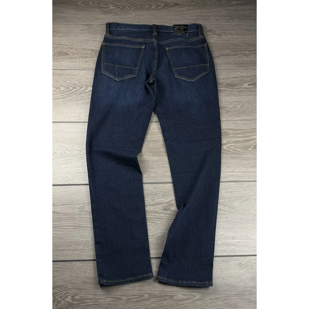 Banana‎ Republic Men's Slim Fit Traveler Jeans Dark Blue Size 30x30 New